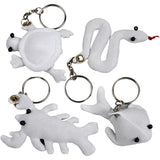 Porte-clés animaux textiles Creativ company, 4 pcs.