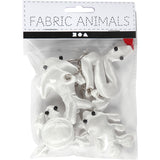 Porte-clés animaux textiles Creativ company, 4 pcs.