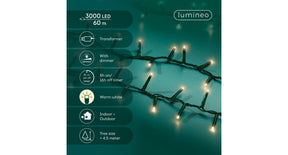 Led compact lights steady buiten groen warm wit l.6000cm