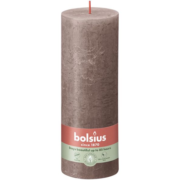 Bolsius Stollen Cougies Shine 4 St Rustiek 190x68 mm rustique taupe