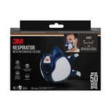 3m mondmasker met geïntegreerde filters, herbruikbaar, biedt a1p2 ademhalingsbescherming