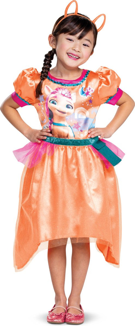 Déguisement mon petit poney, robe en plomb sunny starscout m (7-8)