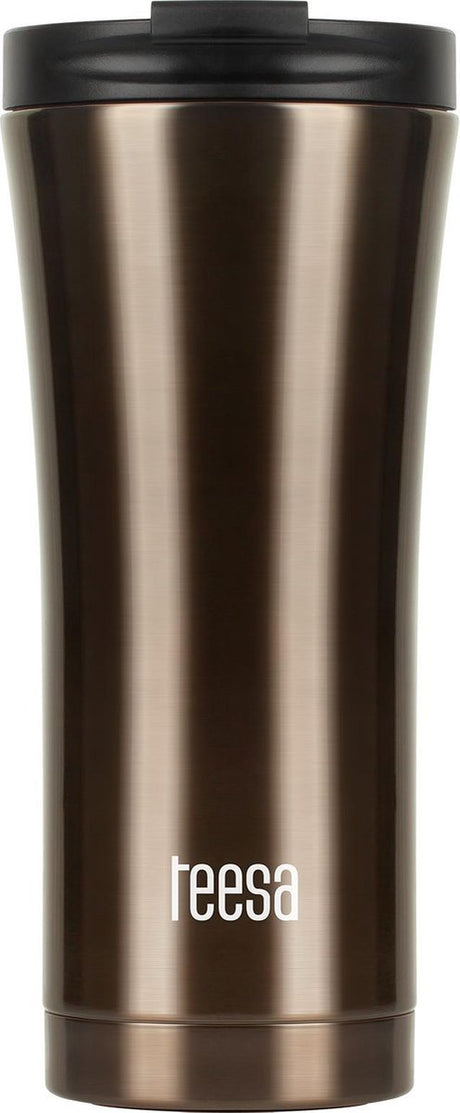 Teesa tsa0008 - tasse thermos en acier inoxydable, 500 ml, marron