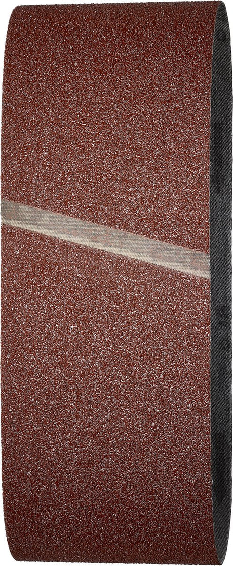 Wolfcraft - bandes abrasives pour ponceuse à bande - grain 40 - 6 pièces - 76 x 457 mm - rouleaux de papier de verre - rouleaux abrasifs - bande abrasive - 3111000