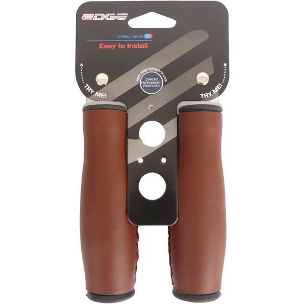 Edge City Gatchles - 135 mm en cuir artificiel marron foncé