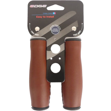 Edge City Gatchles - 135 mm en cuir artificiel marron foncé