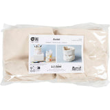 Paniers en tissu Creativ company, h : 14,5 cm, d 9 cm, 385 g, naturel clair, 10 pièces 1 boîte