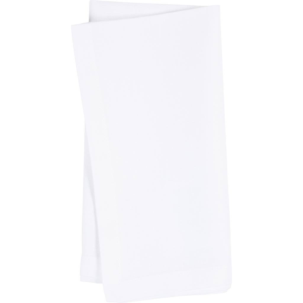 Serviettes textiles Creativ company, dim. 42x42 cm, 145 gr, blanches, 4 pièces 1 boîte
