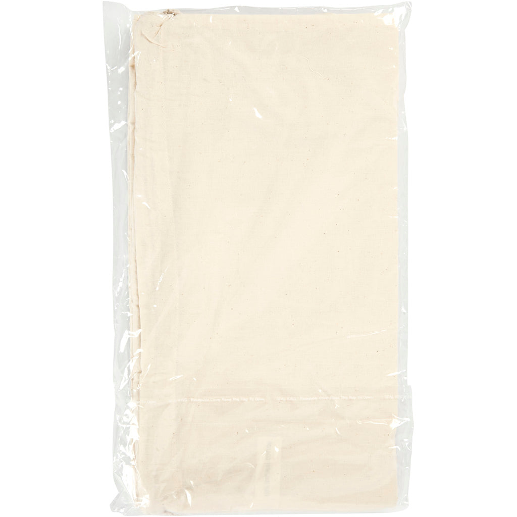Sac d'entreprise Creativ avec cordon, taille 37x41 cm, 115 g, naturel clair, 3 pièces 1 boîte
