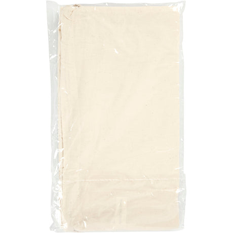 Sac d'entreprise Creativ avec cordon, taille 37x41 cm, 115 g, naturel clair, 3 pièces 1 boîte