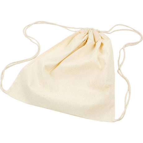 Sac d'entreprise Creativ avec cordon, taille 37x41 cm, 115 g, naturel clair, 3 pièces 1 boîte