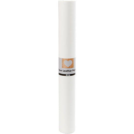 Papier simili cuir Creativ company, l: 50 cm, uni, 350 gr, blanc, 1 m 1 rouleau