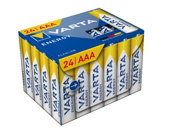 Varta pile énergie alcaline aaa (boîte = 24 pièces)