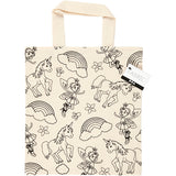 Creativ company sac de transport, licorne, taille 27,5x30 cm, 135 g, naturel clair, 1 pièce