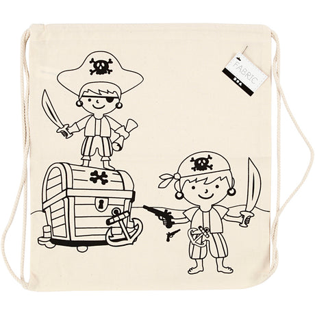Entreprise créative coloriez votre propre sac de sport en coton pirates