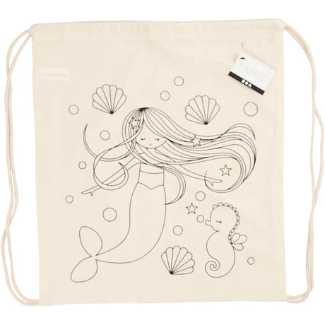 Sac à dos Creativ company, sirène, taille 37x41 cm, 110 g, naturel clair, 1 pièce
