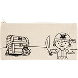 Trousse Creativ company, pirates, dim. 21x9 cm, 245 g, naturel clair, 1 pièce