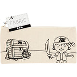 Trousse Creativ company, pirates, dim. 21x9 cm, 245 g, naturel clair, 1 pièce