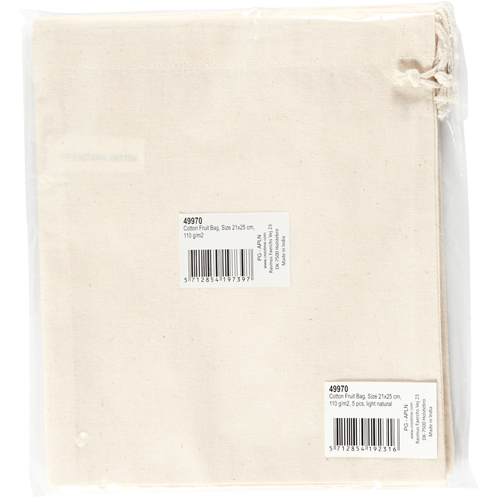 Creativ Company Marble Bag Natural, 5e.