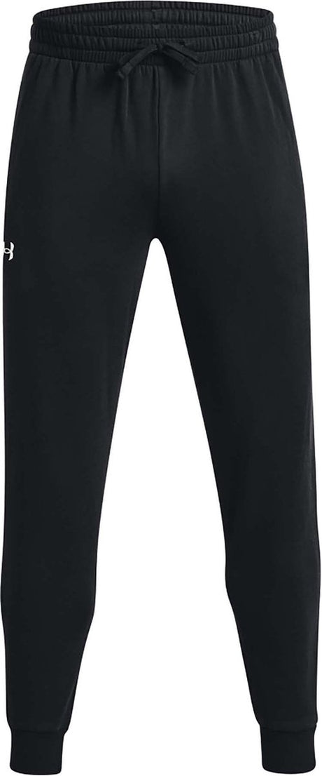 Pantalon de sport Under Armour UA Rival Fleece Joggers-BLK pour hommes - Noir - Blanc