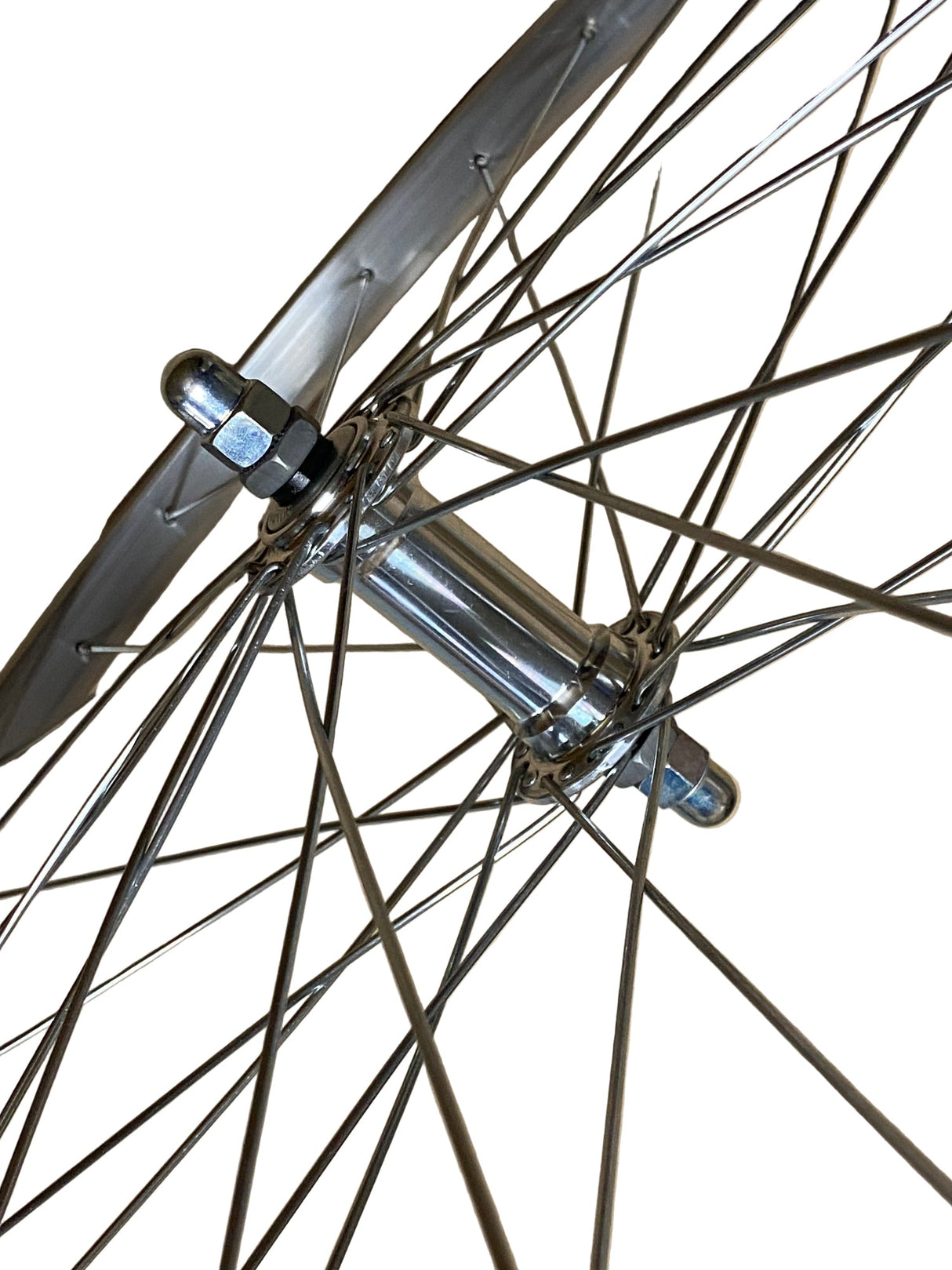 Roue avant Roland mach1 hybride. 28-15 8-13 8 Jante en aluminium 622 argent.