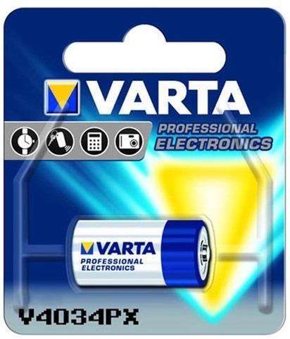Pile alcaline Varta lr44 | 6 VCC | 170mah | argent bleu | 1 pièce - -v4034px -v4034px
