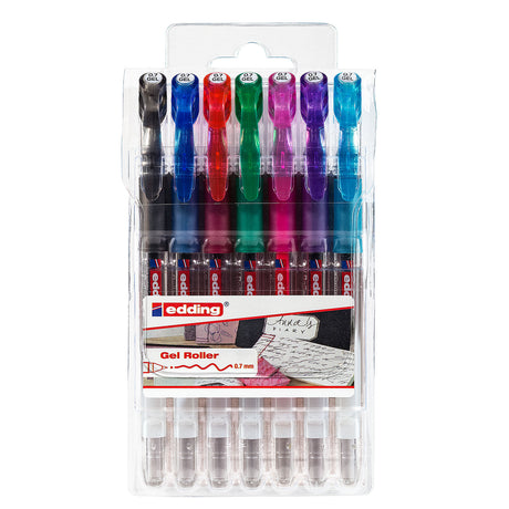 Edding 2185 • rouleau gel 0,7mm assorti 7pcs