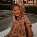 Fleur | poncho de plage hydrophile multicolore 50 x 50 cm
