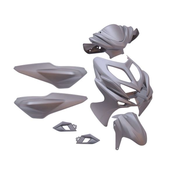 Jeu de plaques de bordure 9 pièces Yamaha Aerox-R à partir de 2014 - gris mat
