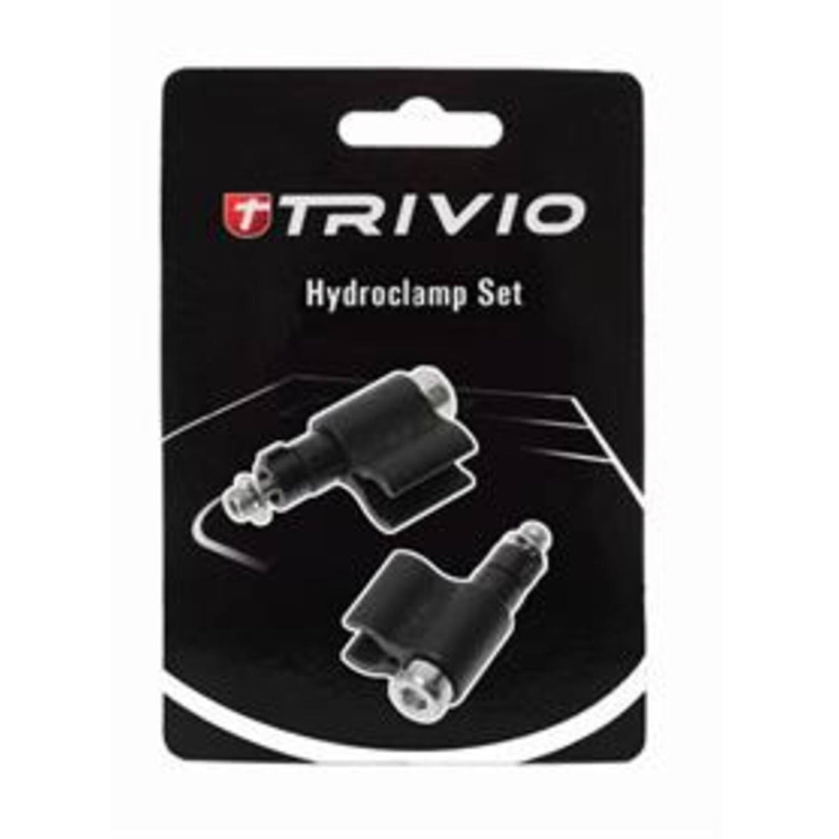 Trivio - collier hydraulique pour conduite de frein noir - 2 pcs.