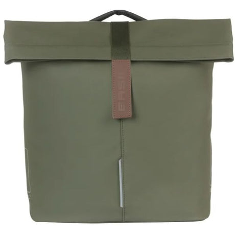 Sacoche de vélo double Basil City Mik 28 - 32 litres - vert mousse
