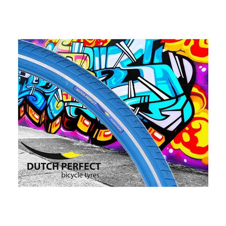 Pneu Dutchperfect Dutch Perfect 28 x1,40 40-622 anti-crevaison - bleu avec reflet