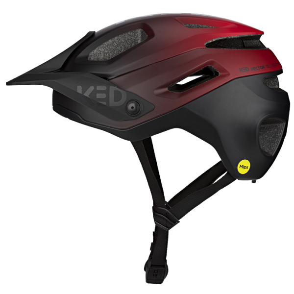 Ked casque de vélo pector me-1 m (52-58cm) - rouge noir mat