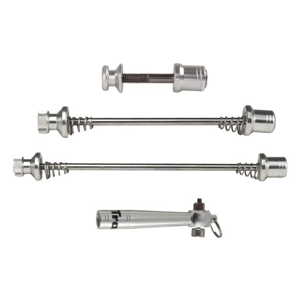 Tranzx - Release rapide pour Hub arrière + Post de selle Silver