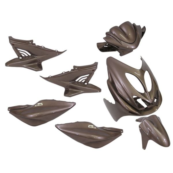 Jeu de plaques de bordure 9 pièces pour Yamaha Aerox jusqu'à 2014 - Audi marron