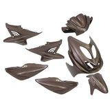 Jeu de plaques de bordure 9 pièces pour Yamaha Aerox jusqu'à 2014 - Audi marron