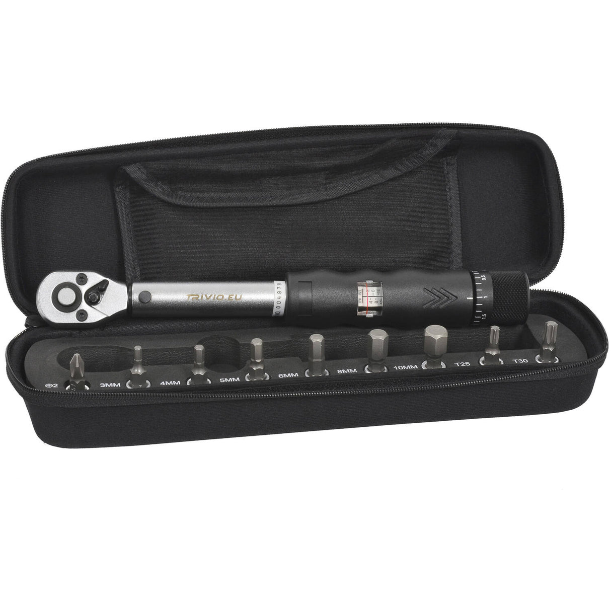 Trivio - jeu de clés dynamométriques pour outils de vélo 2-14nm 1 4 + jeu d'embouts