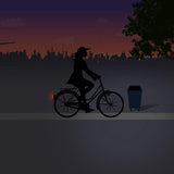 Spanninga Arrière Light Pixeo XB Batterie Fender Chrome