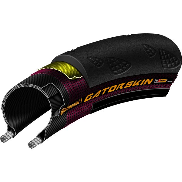 Tire du vélo de brise-pyx - 28x1.00, noir, 310g, 120tpi, 25-622