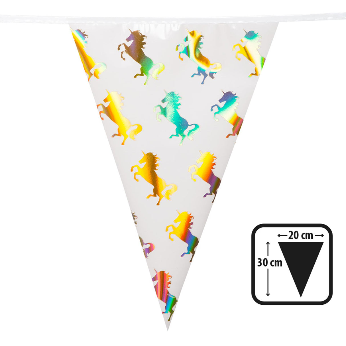 Boland drapeau ligne licorne feuille 4m 30x20cm