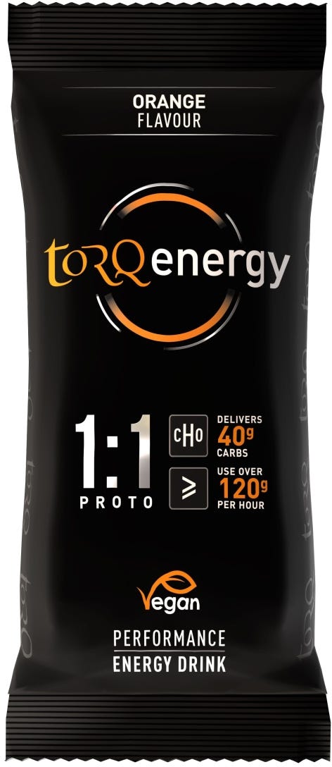 Torq 1:1 energy drink sinaasappel zakje (doos 12)
