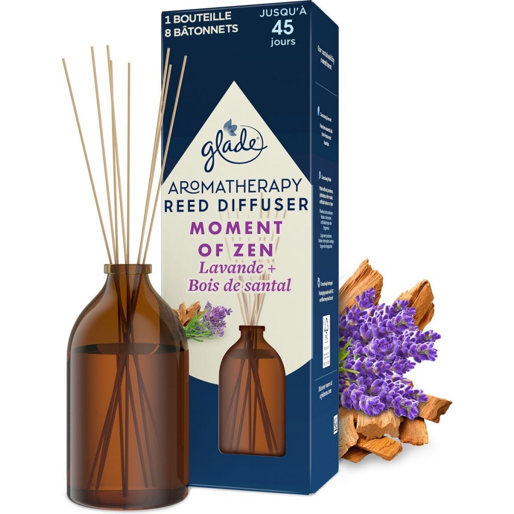 Autres marques Glade Aromatherapy Moment of Zen Bâtonnets parfumés Lavande Bois de santal 80 ml
