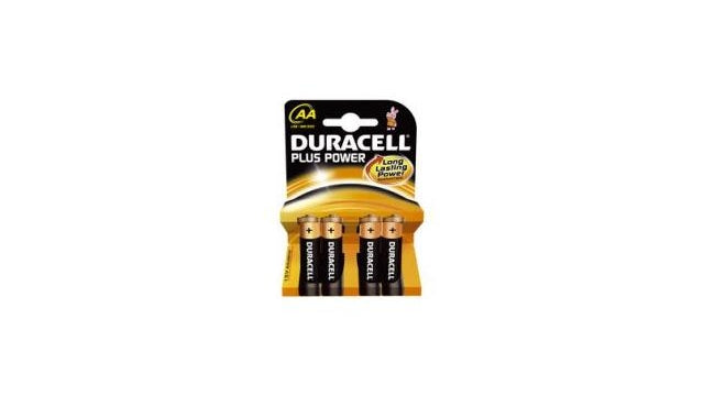 Duracell MN1500P4 + Batterie de puissance LR6 AA Plus