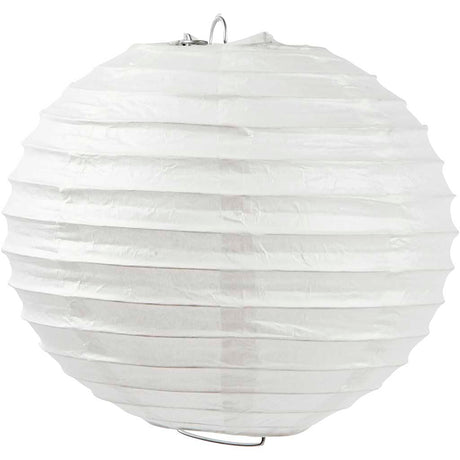 Creativ company lampe en papier de riz, ronde, d 20 cm, blanc, 1 pièce