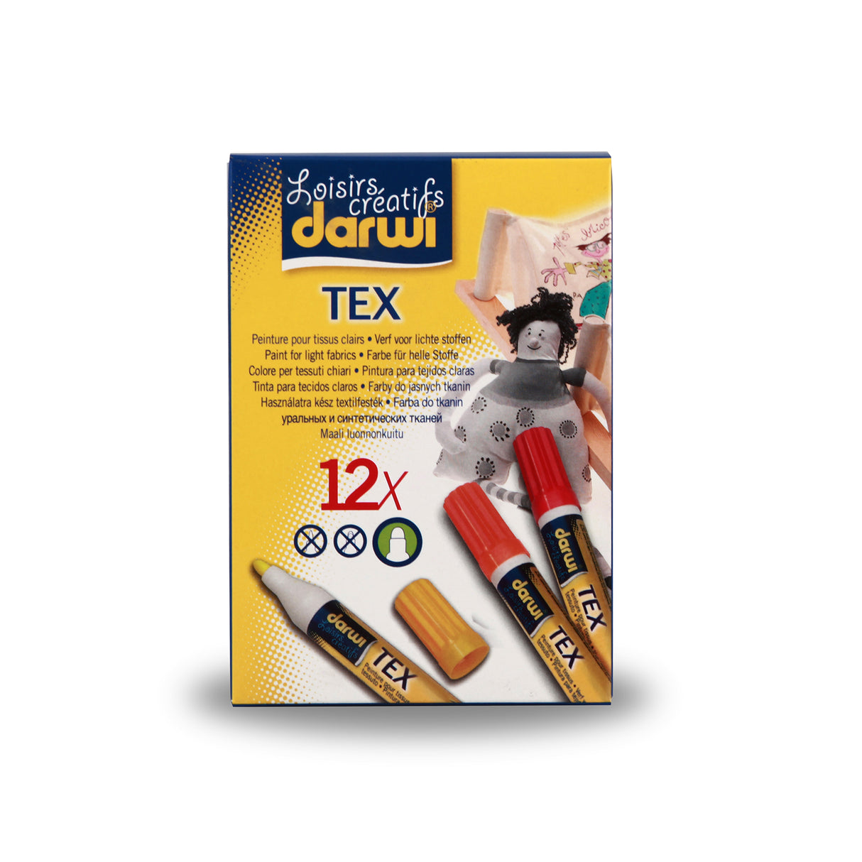 Merkloos darwi • textielmarkers dekkend