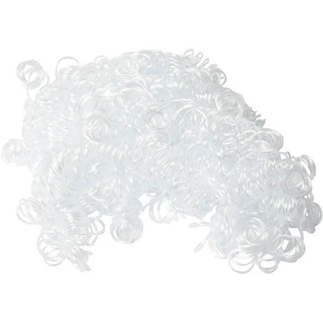 Creativ company cheveux bouclés, blancs, 15 gr 1 boîte