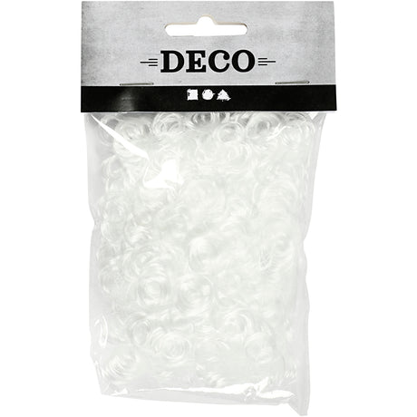 Creativ company cheveux bouclés, blancs, 15 gr 1 boîte