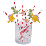 Boland pailles en papier fête dinosaure 6 pièces
