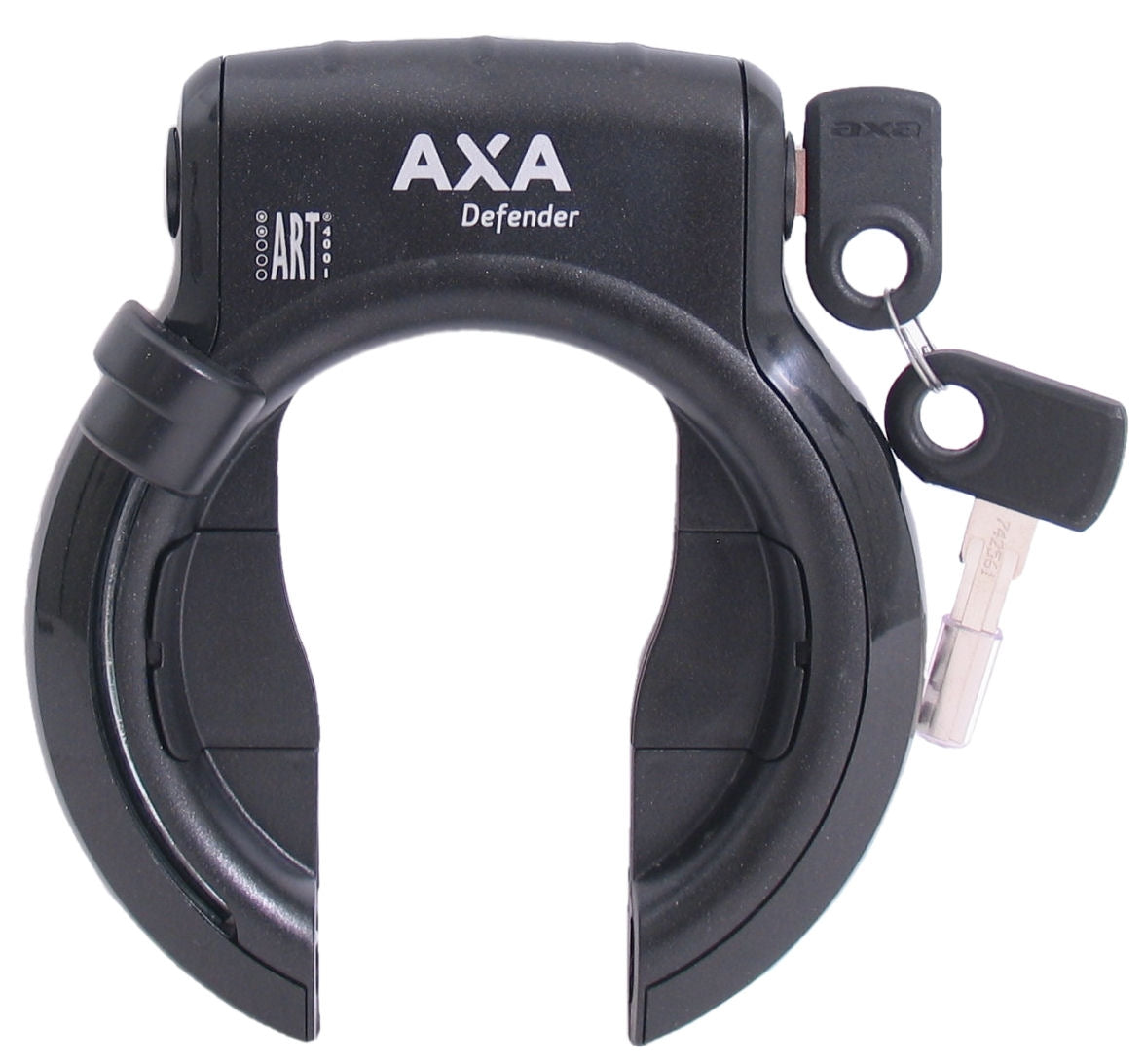 Axa ringslot defender met 2 tube cilinder glanzend zwart (werkplaatsverpakking)