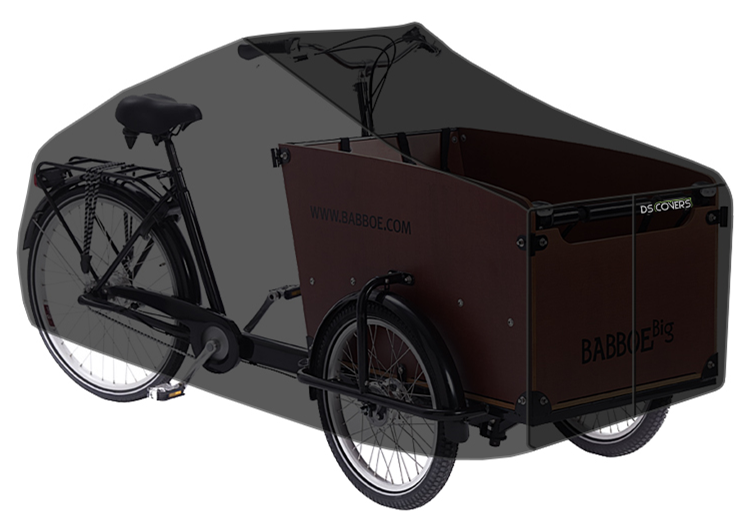 DS Copre Cargo Copertura bici Cargo Grigio a 3 ruote